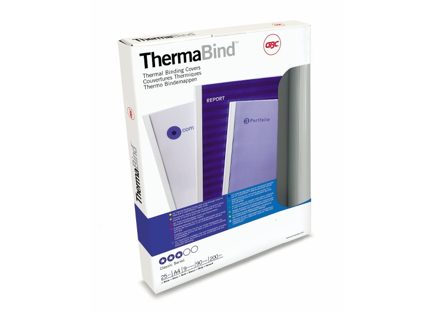IB370083 - GBC Inbindomslag ThermaBind A4 110vel Transparant/Wit 50st